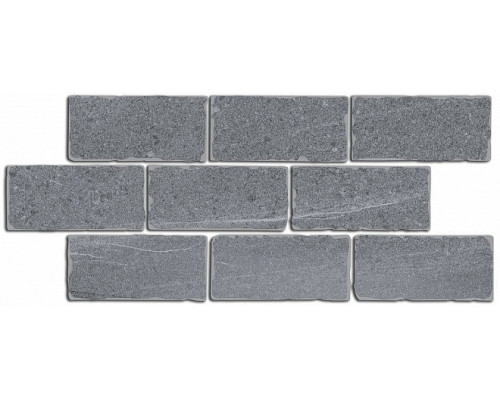 BR023 Бордюр Роверелла серый мозаичный