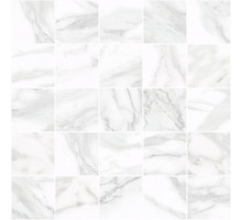 Olimpus декор мозаичный белый 25x25