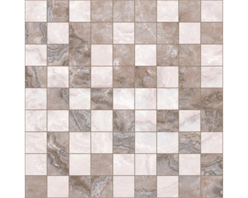 Marmo коричневый+бежевый 30x30