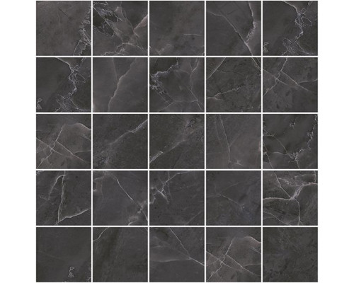 Olimpus декор мозаичный чёрный 25x25