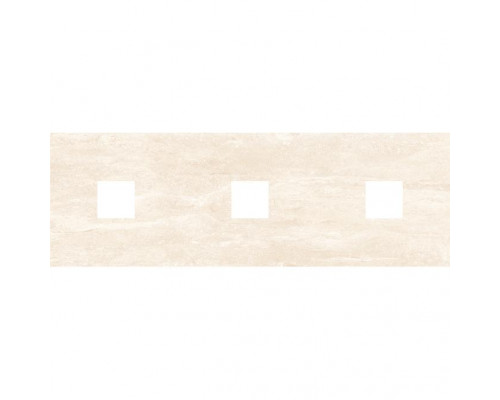 Петра (с 3-мя вырезами 5,6х5,6) бежевый 20x60