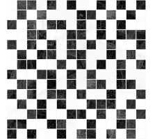 Crystal чёрный+белый 30x30