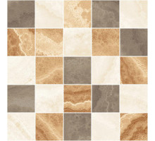 Prime декор мозаичный бежевый микс 25x25