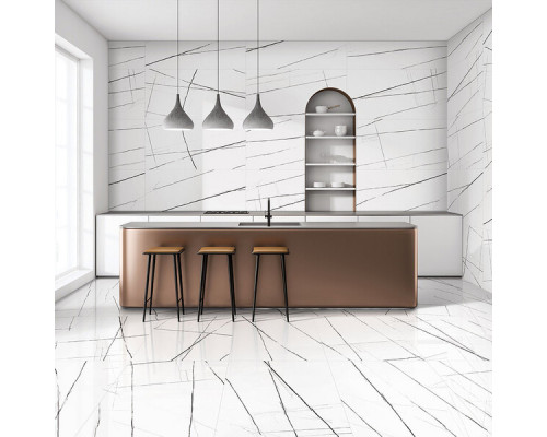 Керамогранит Lavelly Marble Accent белый полированный 1200х600х8,5 мм