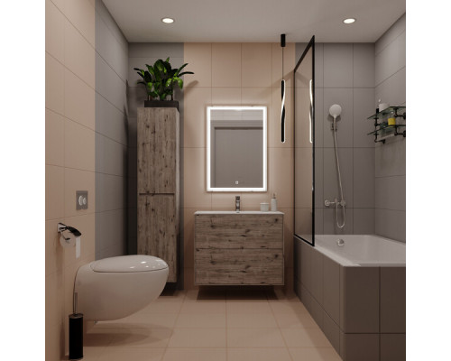 Плитка облицовочная Lavelly Monocromo Gray 600x300x9 мм