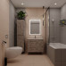 Плитка облицовочная Lavelly Monocromo Gray 600x300x9 мм
