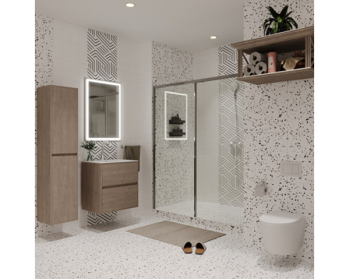Плитка облицовочная Lavelly Skandi Lines белая 400x200x8 мм