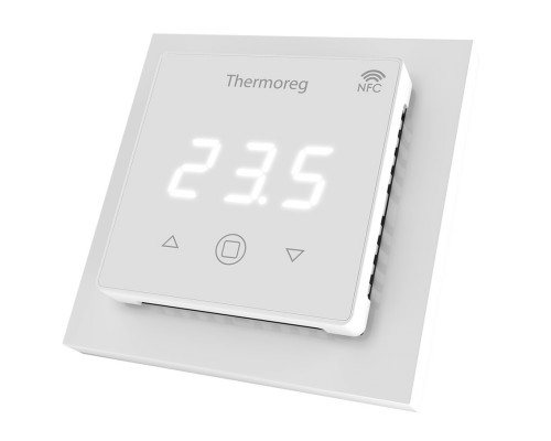 Терморегулятор электронный сенсорный для теплого пола Thermo TI-700 NFC белый с поддержкой NFC