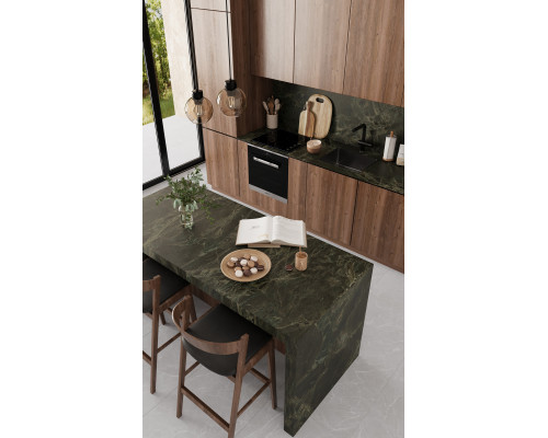 Керамический слэб Matt ROYAL GREEN TEXTURE 800х3200х12мм