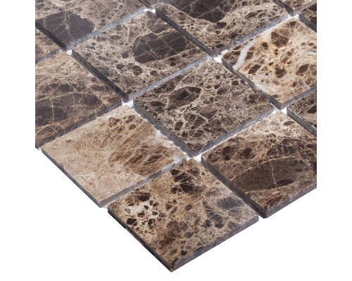 Мозаика, нат. мрамор Classic DARK EMPERADOR POLISHED 48x48