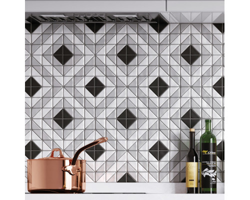 Керамическая мозаика Albion CUBE GREY
