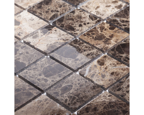 Мозаика, нат. мрамор Classic DARK EMPERADOR POLISHED 48x48