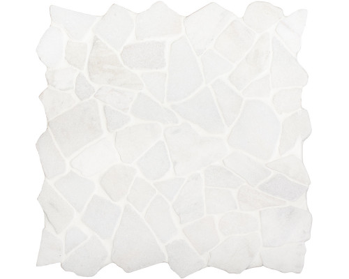 Мозаика, нат. мрамор Broken SPLIT WHITE MATT