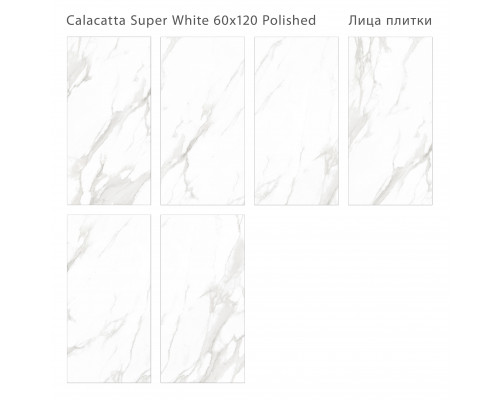 Керамогранит Palacio CALACATTA SUPER WHITE 60x120 POLISHED