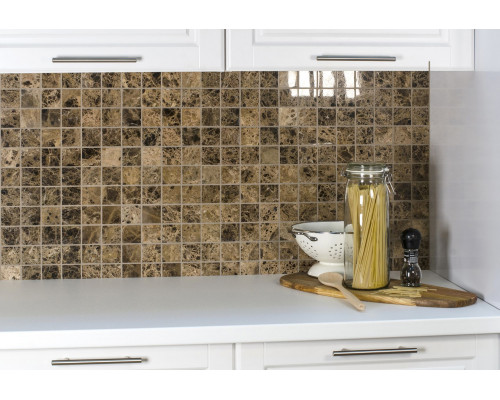 Мозаика, нат. мрамор Classic DARK EMPERADOR POLISHED 48x48