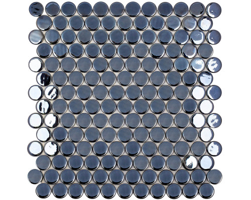 Стеклянная мозаика Circle 6005 Black BR