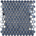 Стеклянная мозаика Circle 6005 Black BR