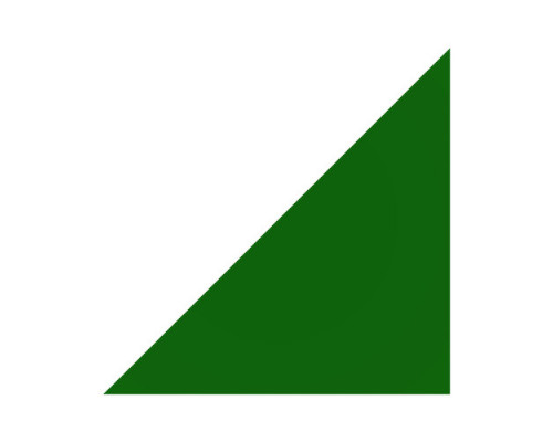 Вставка керамическая TR1/2D18-1Ch Dark Green Half Dot Triangles 2,5х2,5 см