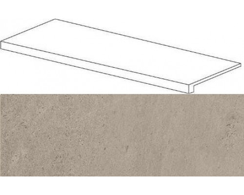 W. Silve Grey Scalino Frontale 33х120 Lap/В. Сильвер Грей Ступень Лаппато 33х120