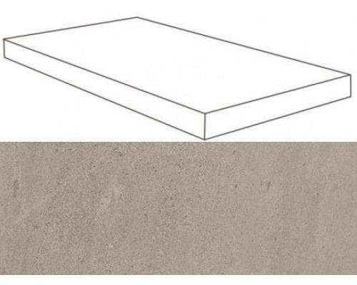 W. Silve Grey Scalino Angolare SX 33x120 Lap/В. Сильвер Грей Ступень Угловая Лаппато 33х120 Лс