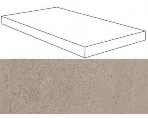 W. Silve Grey Scalino Angolare SX 30x60 Lap/В. Сильвер Грей Ступень Угловая Лаппато 33х60 Лс