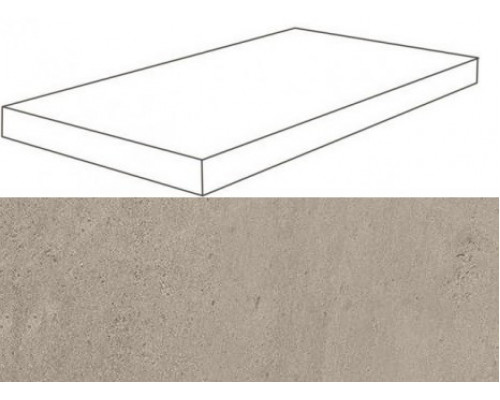 W. Silve Grey Scalino Angolare DX 33x60/В. Сильвер Грей Ступень Угловая 33х60 Пс