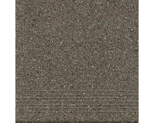 Керамогранит ступень Mito Milton серый 298x298x8,5 мм