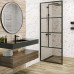 Плитка бордюр Alma Ceramica Metallic Glossy Silver silver 500x12x9 мм