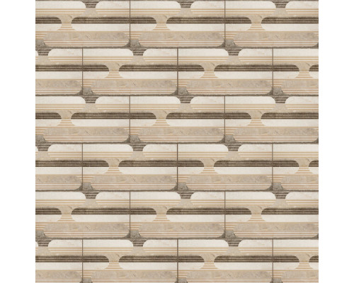 Плитка декор Axima Андорра бежевая 600x300x9 мм