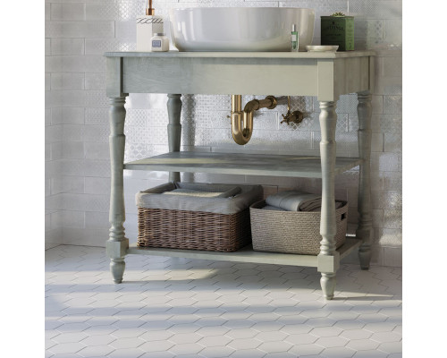 Керамическая мозаика Geometry Hexagon Big White Matt 95x110