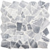 Мозаика, нат. мрамор Broken SPLIT GREY MATT