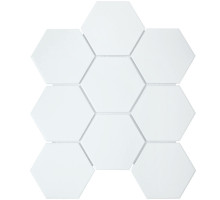 Керамическая мозаика Geometry Hexagon Big White Matt 95x110