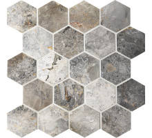 Мозаика, нат. мрамор Hex HEXAGON VLgP 64x74