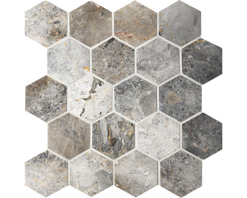 Мозаика, нат. мрамор Hex HEXAGON VLgP 64x74