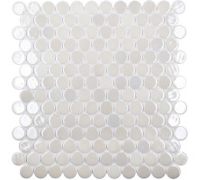 Стеклянная мозаика Circle 6000 White BR