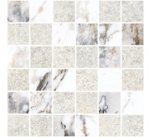 Marble-Stone 5х5 Мозаика Белая Матовый-Лаппато Ректификат (9мм) K9498838R001VTE0