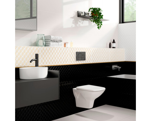 Плитка облицовочная Cersanit Deco белый рельеф 598x298x9 мм