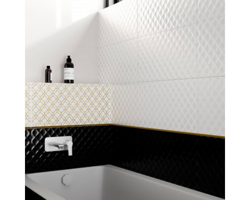 Плитка облицовочная Cersanit Deco белый рельеф 598x298x9 мм