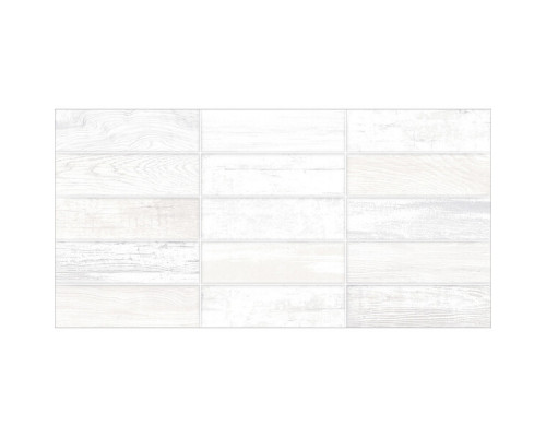 Плитка облицовочная New Trend Congo белая кирпич 600x300x9 мм