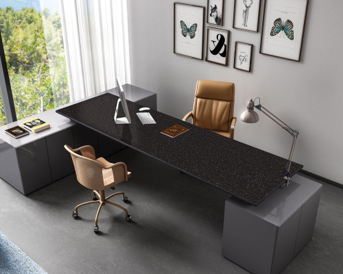 Керамический слэб Polished GRUM BLACK 2400x800x15мм