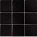 Керамическая мозаика 10х10 см Black Matt 97х97