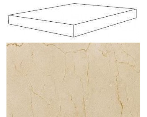 S.S. Cream Scalino laterale dx 33x120 / С.С. Крим Ступень Угловая 33х120 Пс