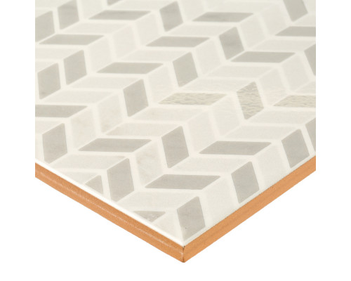 Плитка декор Gracia Ceramica Celia белая 600x250x9 мм