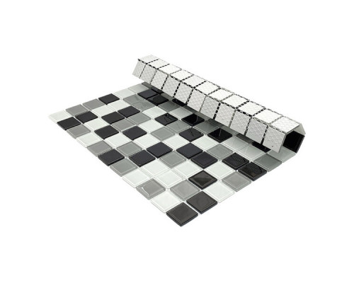 Мозаика Mir Mosaic Natural Color palette микс стеклянная 300х300х4 мм глянцевая