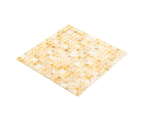 Мозаика Mir Mosaic Natural Adriatica желтая из натурального камня 305х305х7 мм глянцевая