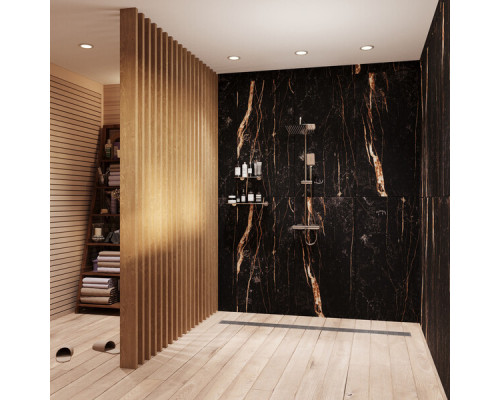 Керамогранит Lavelly Marble Nero черный полированный 1200х600х8,5 мм
