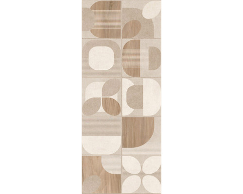 Плитка облицовочная Gracia Ceramica Pinto декор бежевая 600x250x9 мм