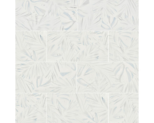 Плитка облицовочная Cersanit Fresco листья белая 598x298x8,5 мм