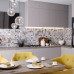 Керамическая мозаика 5x5 см Grey Mix Glossy 48x48