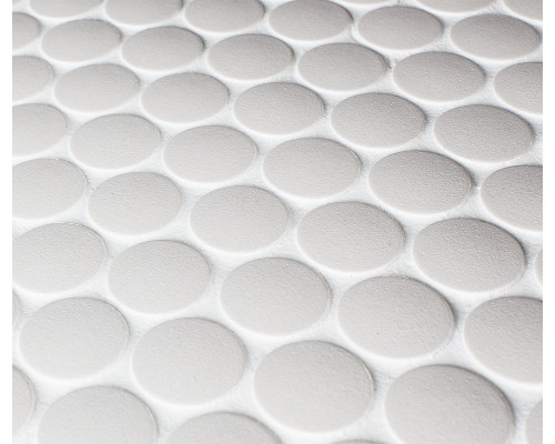 Противоскользящая мозаика  Non-Slip Penny Round White Antislip